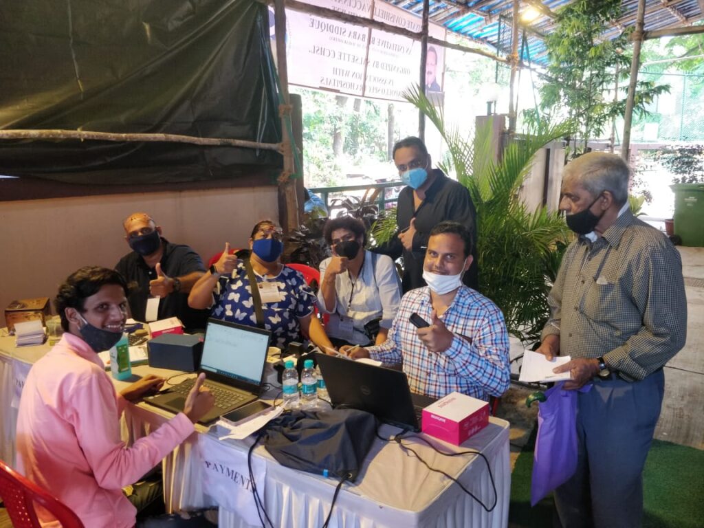 The Registration Helpdesk and Safety Check at the gate